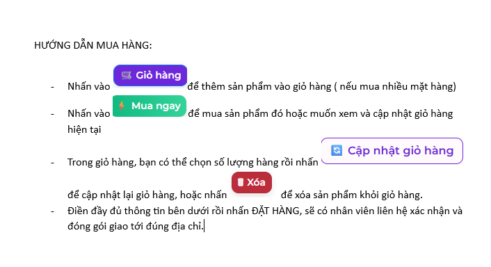 Hướng dẫn mua hàng